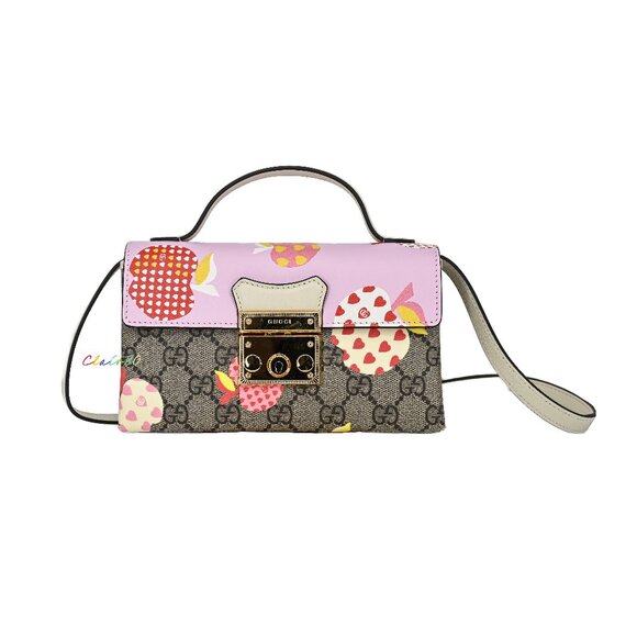 Gucci Handbags - Gucci 652683 Les Pommes Padlock Mini Cross Body Bag
